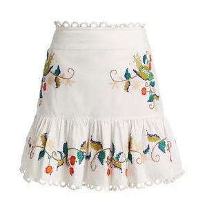 NEW Farm Rio Pitanga Embroidery Mini Skirt